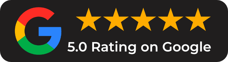 Google five-star rating graphic for Drain Repair Guy.